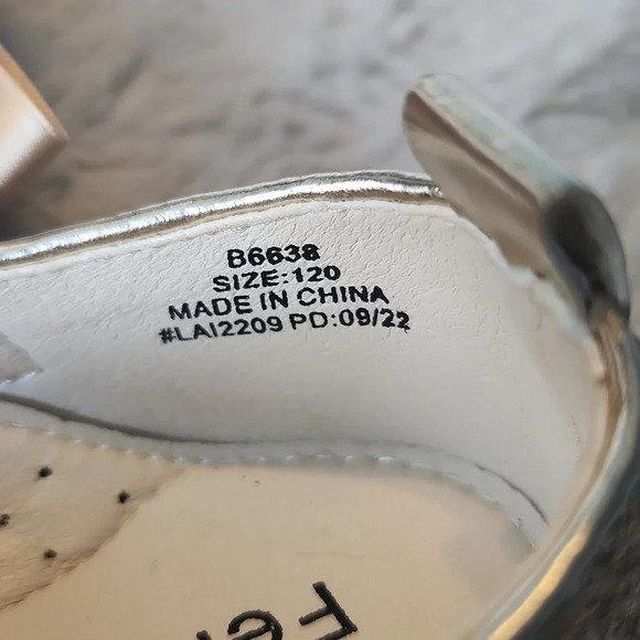 Felix & Flora Sparkle Gold Shoes - Picture 7 of 11